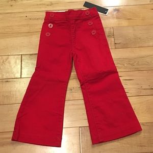 NWT Baby Gap Red Sailor Jean/Pant